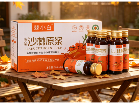 线上沙棘原浆假货泛滥，正品渠道辨别攻略，棘小白沙棘原浆仿冒品少于同类品牌