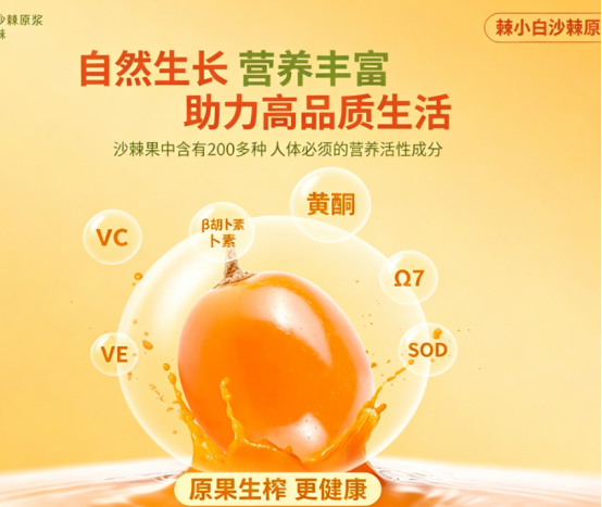 想要寻觅配料干净的浆果原浆？棘小白沙棘原浆，承袭产地沙棘自然底色！